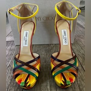 NEW- Jimmy Choo Laurita platform heels 38.5